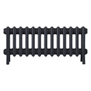 Grace - Astral Grey Dark Cast Iron Column Radiator H350mm x W817mm 4 Column - Floor Standing