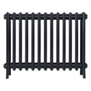 Grace - Astral Grey Dark Cast Iron Column Radiator H600mm x W817mm 4 Column - Wall Hung