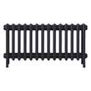 Grace - Astral Grey Dark Cast Iron Column Radiator H450mm x W877mm 4 Column - Wall Hung