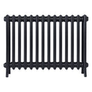 Grace - Astral Grey Dark Cast Iron Column Radiator H650mm x W877mm 4 Column - Floor Standing