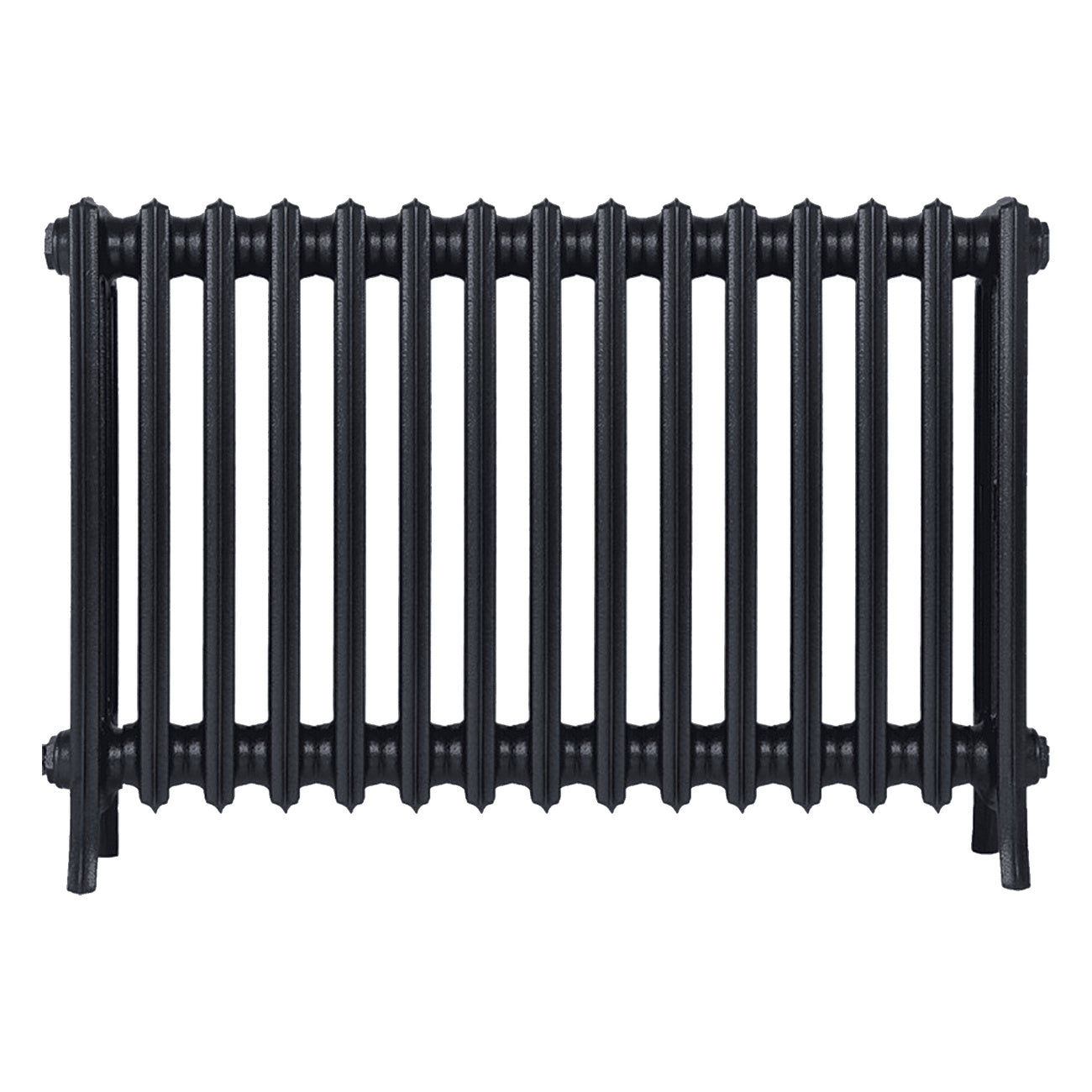 Grace - Astral Grey Dark Cast Iron Column Radiator H600mm x W938mm 4 Column - Wall Hung