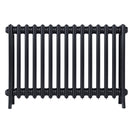 Grace - Astral Grey Dark Cast Iron Column Radiator H600mm x W938mm 4 Column - Wall Hung