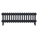 Grace - Astral Grey Dark Cast Iron Column Radiator H350mm x W998mm 4 Column - Floor Standing