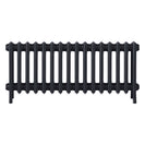 Grace - Astral Grey Dark Cast Iron Column Radiator H450mm x W998mm 4 Column - Wall Hung