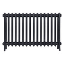 Grace - Astral Grey Dark Cast Iron Column Radiator H600mm x W998mm 4 Column - Wall Hung