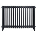 Grace - Astral Grey Dark Cast Iron Column Radiator H700mm x W998mm 4 Column - Wall Hung