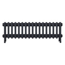 Grace - Astral Grey Dark Cast Iron Column Radiator H350mm x W1059mm 4 Column - Floor Standing
