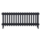 Grace - Astral Grey Dark Cast Iron Column Radiator H450mm x W1059mm 4 Column - Wall Hung