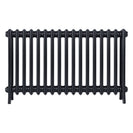 Grace - Astral Grey Dark Cast Iron Column Radiator H650mm x W1059mm 4 Column - Floor Standing
