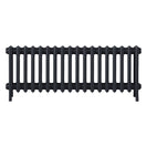 Grace - Astral Grey Dark Cast Iron Column Radiator H450mm x W1119mm 4 Column - Wall Hung