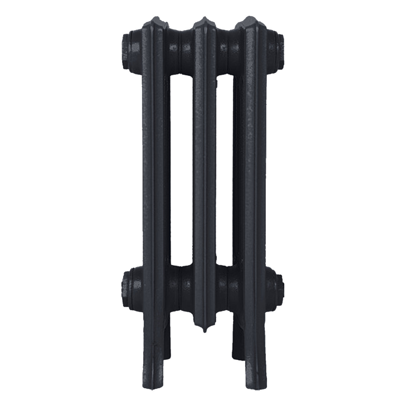 Grace - Astral Grey Dark Cast Iron Column Radiator H450mm x W212mm 4 Column - Wall Hung