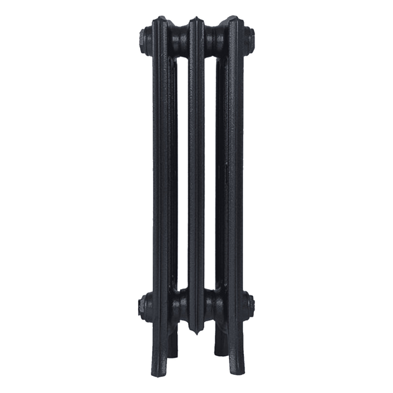 Grace - Astral Grey Dark Cast Iron Column Radiator H650mm x W212mm 4 Column - Floor Standing