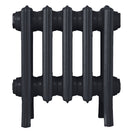 Grace - Astral Grey Dark Cast Iron Column Radiator H350mm x W333mm 4 Column - Floor Standing