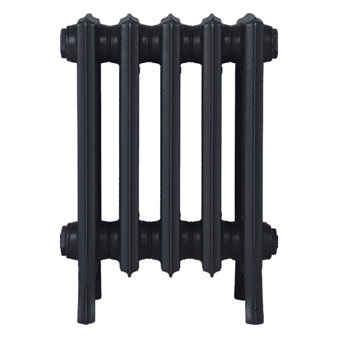 Grace - Astral Grey Dark Cast Iron Column Radiator H450mm x W333mm 4 Column - Wall Hung