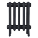 Grace - Astral Grey Dark Cast Iron Column Radiator H450mm x W333mm 4 Column - Wall Hung