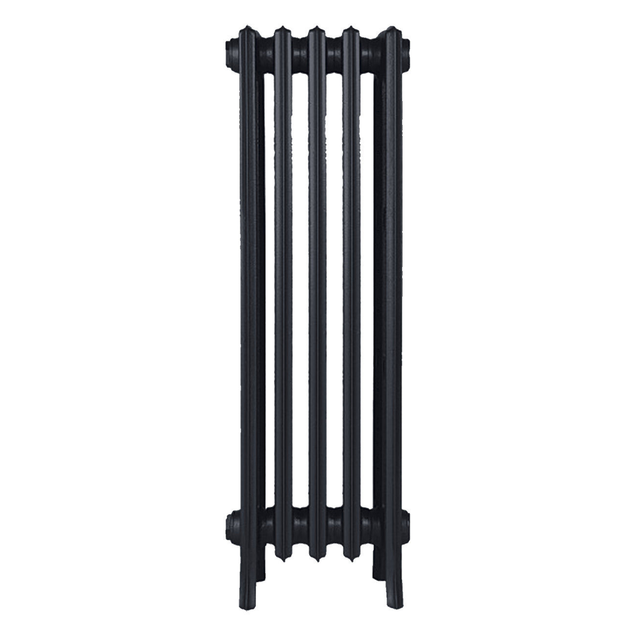 Grace - Astral Grey Dark Cast Iron Column Radiator H950mm x W333mm 4 Column - Floor Standing