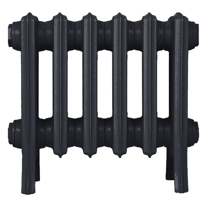 Grace - Astral Grey Dark Cast Iron Column Radiator H300mm x W393mm 4 Column - Wall Hung