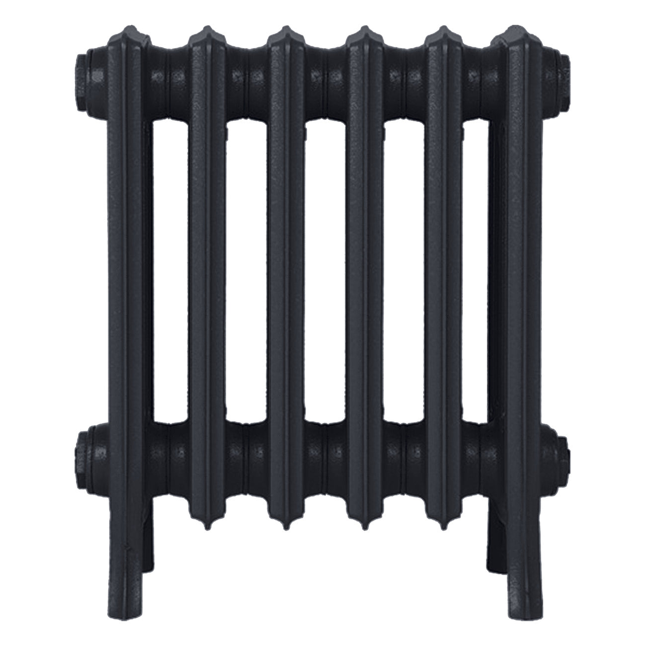 Grace - Astral Grey Dark Cast Iron Column Radiator H450mm x W393mm 4 Column - Wall Hung