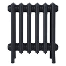 Grace - Astral Grey Dark Cast Iron Column Radiator H450mm x W393mm 4 Column - Wall Hung