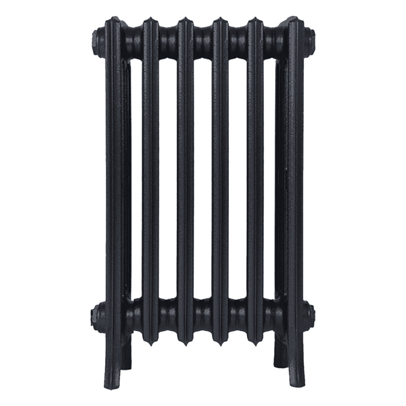 Grace - Astral Grey Dark Cast Iron Column Radiator H600mm x W393mm 4 Column - Wall Hung