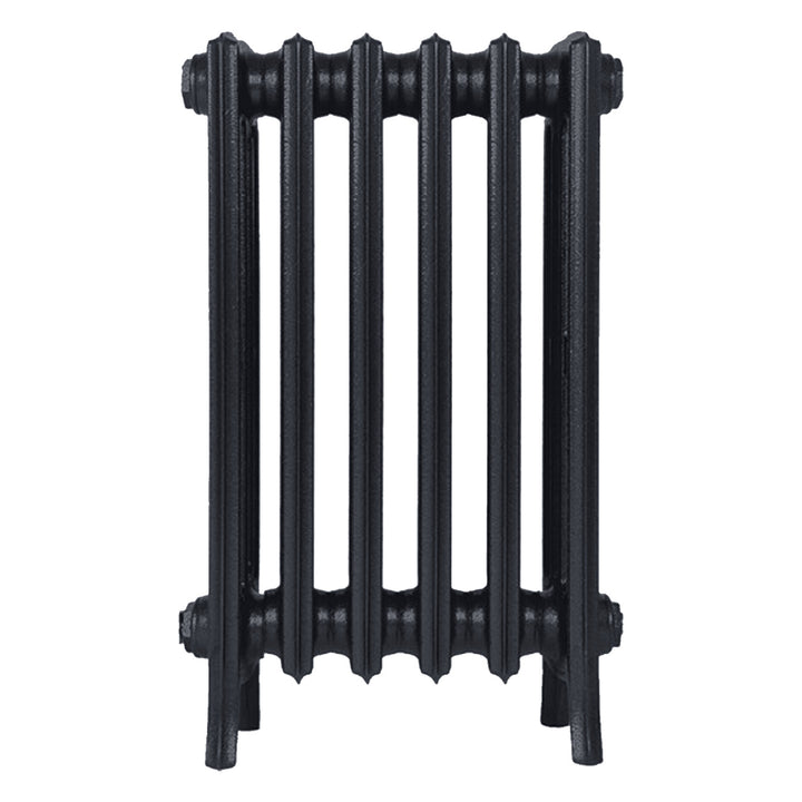 Grace - Astral Grey Dark Cast Iron Column Radiator H600mm x W393mm 4 Column - Wall Hung