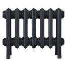Grace - Astral Grey Dark Cast Iron Column Radiator H300mm x W454mm 4 Column - Wall Hung