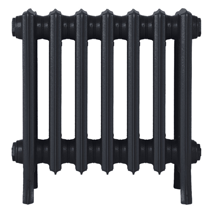 Grace - Astral Grey Dark Cast Iron Column Radiator H450mm x W454mm 4 Column - Wall Hung