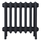 Grace - Astral Grey Dark Cast Iron Column Radiator H450mm x W454mm 4 Column - Wall Hung
