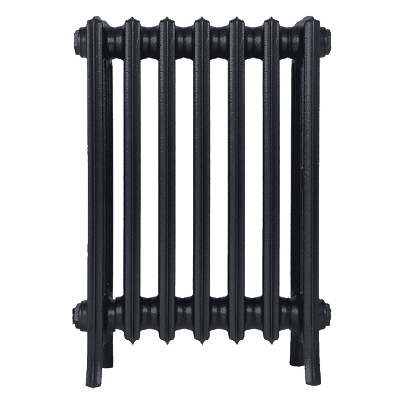 Grace - Astral Grey Dark Cast Iron Column Radiator H600mm x W454mm 4 Column - Wall Hung