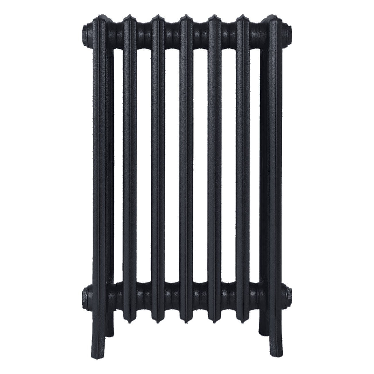 Grace - Astral Grey Dark Cast Iron Column Radiator H700mm x W454mm 4 Column - Wall Hung