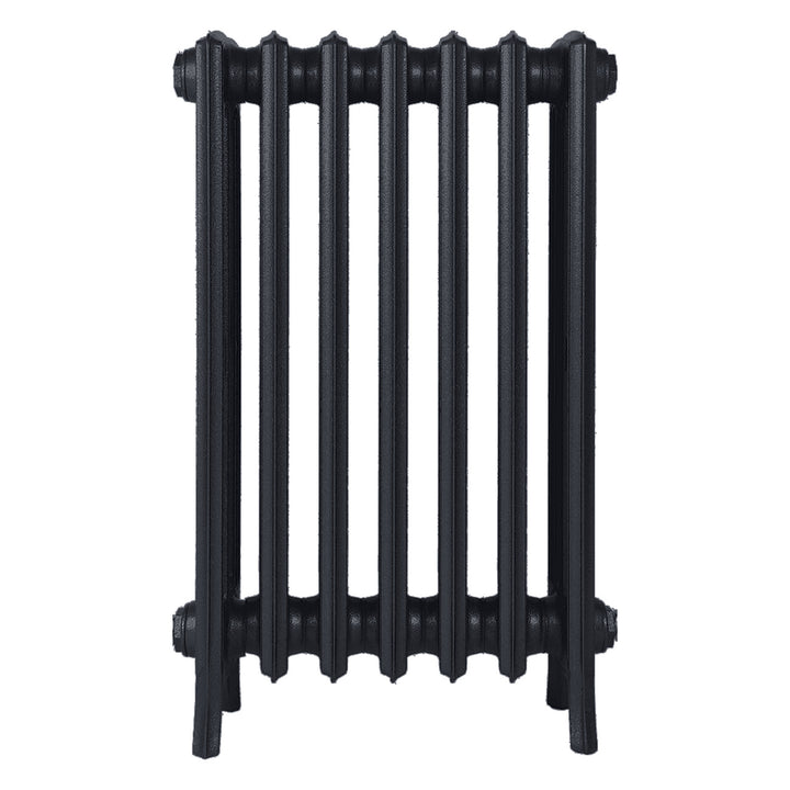 Grace - Astral Grey Dark Cast Iron Column Radiator H700mm x W454mm 4 Column - Wall Hung