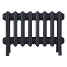 Grace - Astral Grey Dark Cast Iron Column Radiator H300mm x W514mm 4 Column - Wall Hung