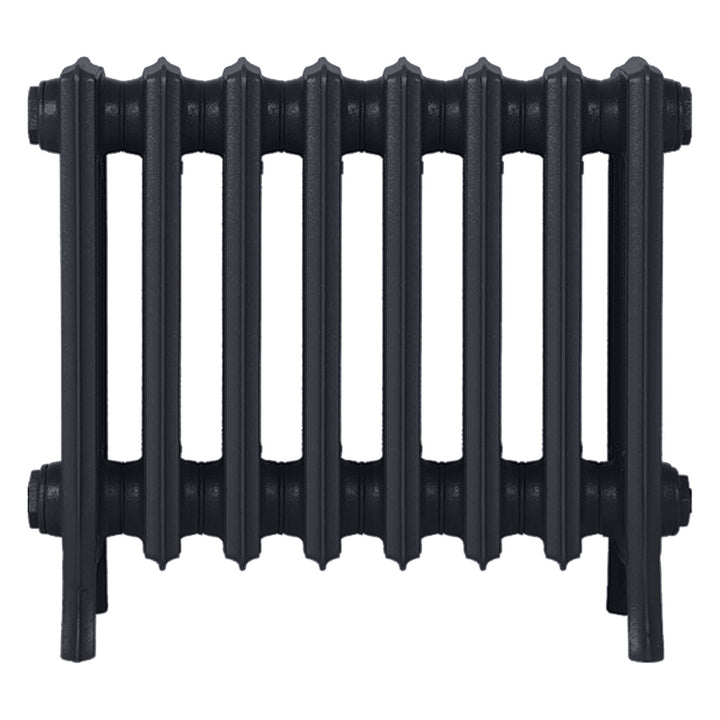 Grace - Astral Grey Dark Cast Iron Column Radiator H450mm x W514mm 4 Column - Wall Hung