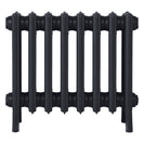 Grace - Astral Grey Dark Cast Iron Column Radiator H450mm x W514mm 4 Column - Wall Hung