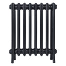 Grace - Astral Grey Dark Cast Iron Column Radiator H650mm x W514mm 4 Column - Floor Standing