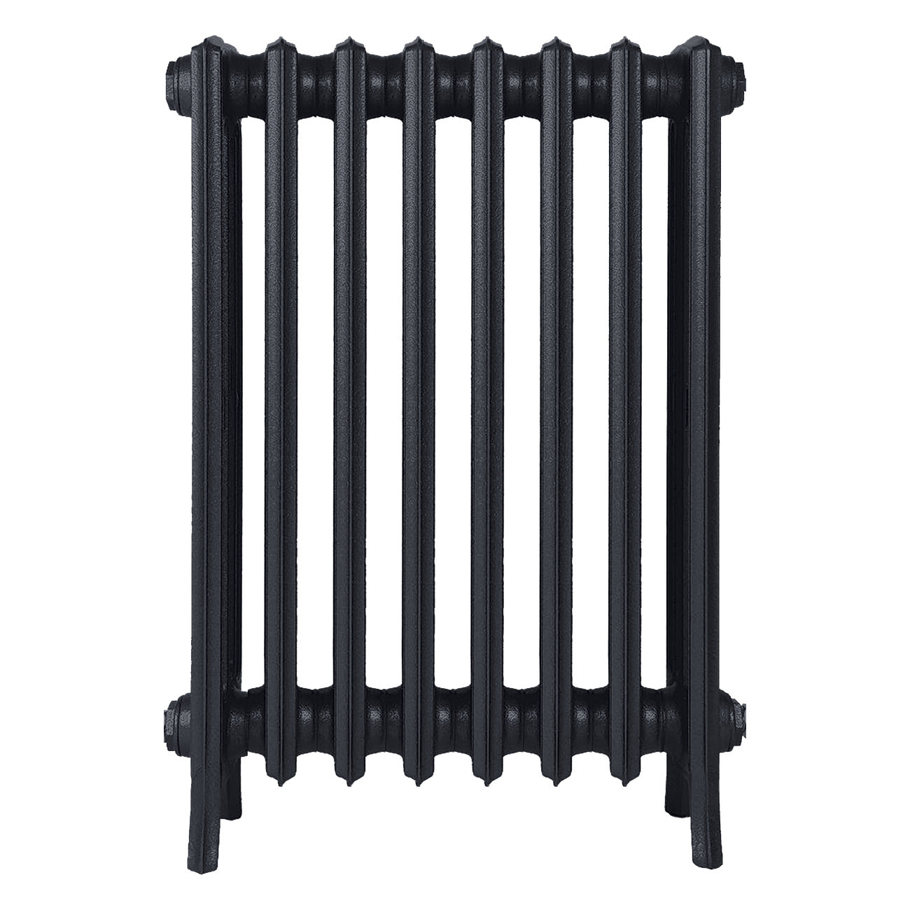 Grace - Astral Grey Dark Cast Iron Column Radiator H700mm x W514mm 4 Column - Wall Hung