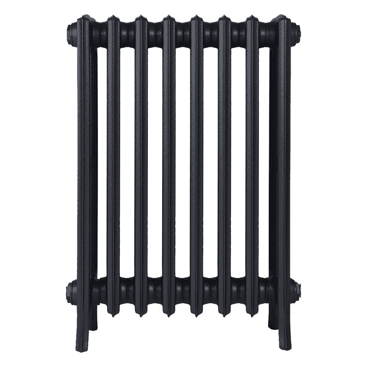 Grace - Astral Grey Dark Cast Iron Column Radiator H700mm x W514mm 4 Column - Wall Hung