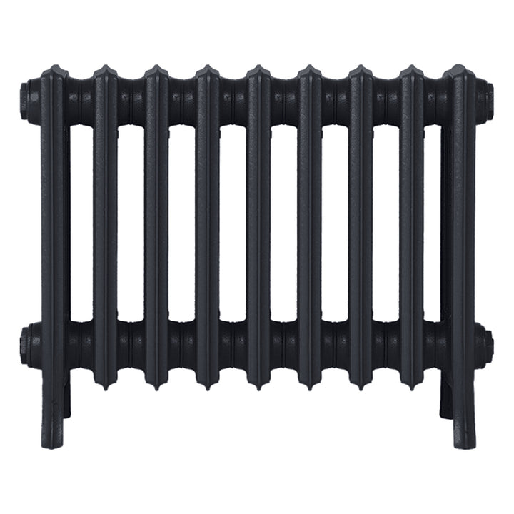 Grace - Astral Grey Dark Cast Iron Column Radiator H450mm x W575mm 4 Column - Wall Hung