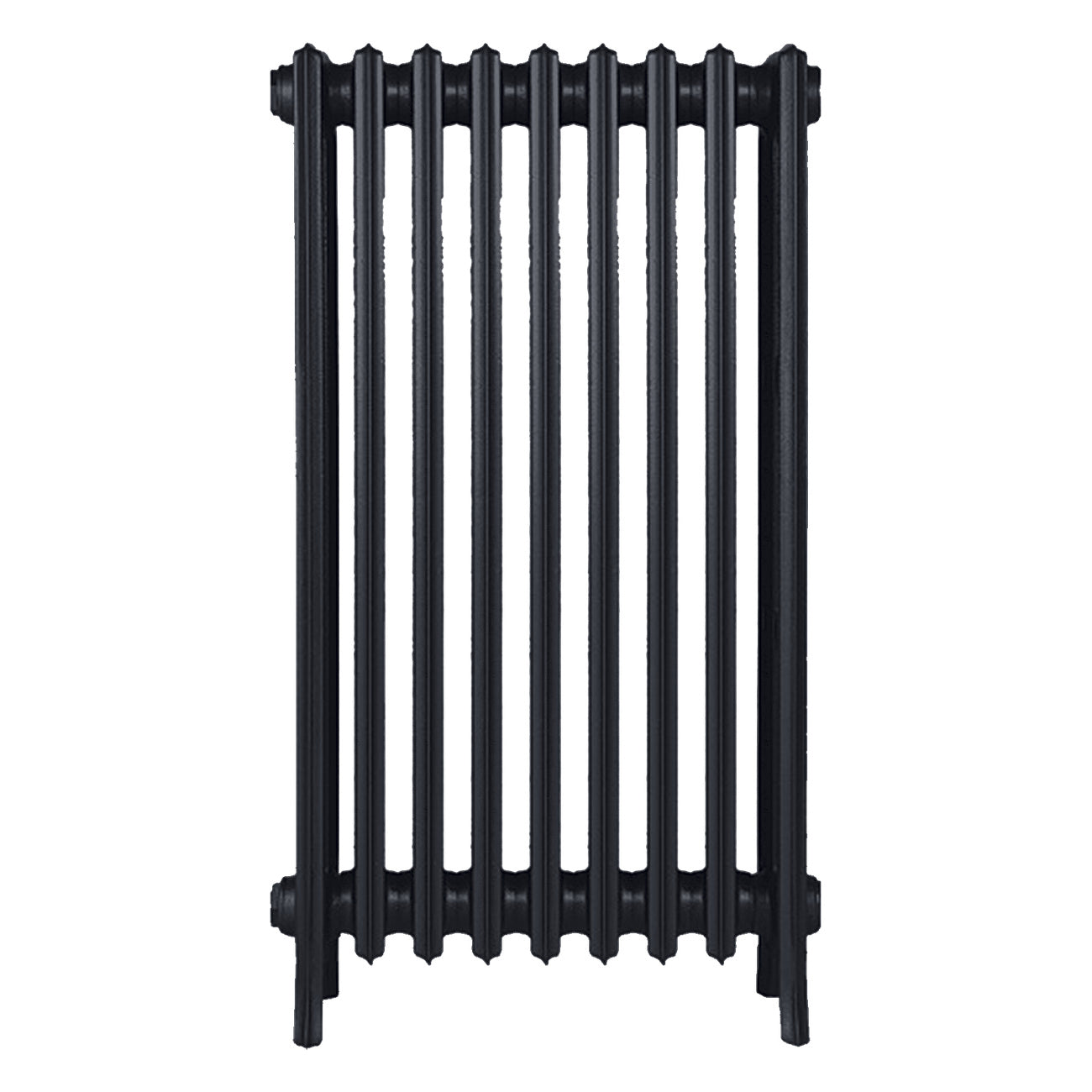 Grace - Astral Grey Dark Cast Iron Column Radiator H898mm x W575mm 4 Column - Wall Hung