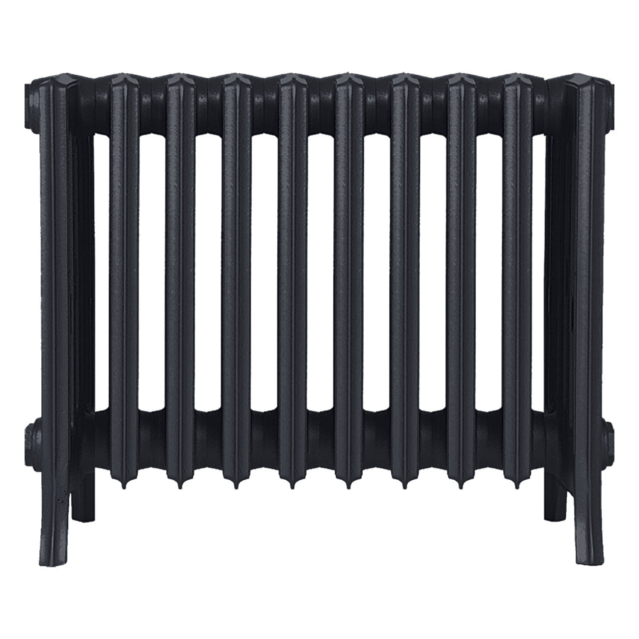 Grace - Astral Grey Dark Cast Iron Column Radiator H450mm x W635mm 6 Column - Wall Hung
