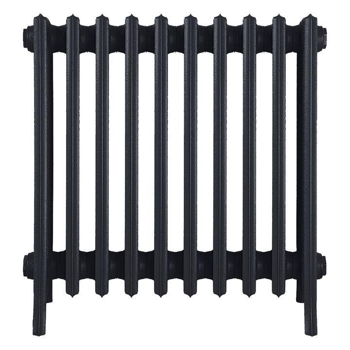 Grace - Astral Grey Dark Cast Iron Column Radiator H600mm x W635mm 6 Column - Wall Hung