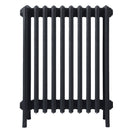 Grace - Astral Grey Dark Cast Iron Column Radiator H700mm x W635mm 6 Column - Wall Hung