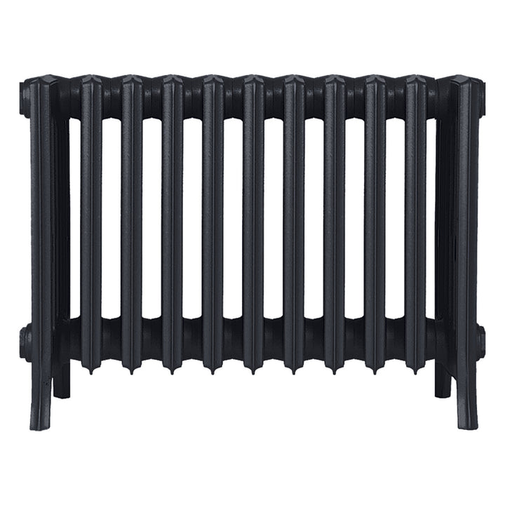 Grace - Astral Grey Dark Cast Iron Column Radiator H450mm x W696mm 6 Column - Wall Hung