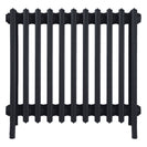 Grace - Astral Grey Dark Cast Iron Column Radiator H600mm x W696mm 6 Column - Wall Hung
