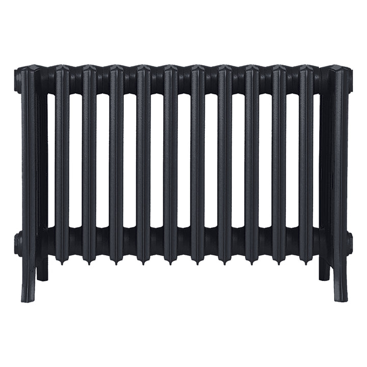 Grace - Astral Grey Dark Cast Iron Column Radiator H450mm x W756mm 6 Column - Wall Hung