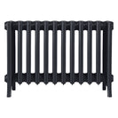 Grace - Astral Grey Dark Cast Iron Column Radiator H450mm x W756mm 6 Column - Wall Hung