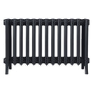 Grace - Astral Grey Dark Cast Iron Column Radiator H450mm x W817mm 6 Column - Wall Hung