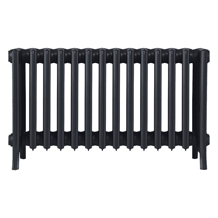 Grace - Astral Grey Dark Cast Iron Column Radiator H450mm x W877mm 6 Column - Wall Hung