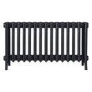 Grace - Astral Grey Dark Cast Iron Column Radiator H450mm x W938mm 6 Column - Wall Hung