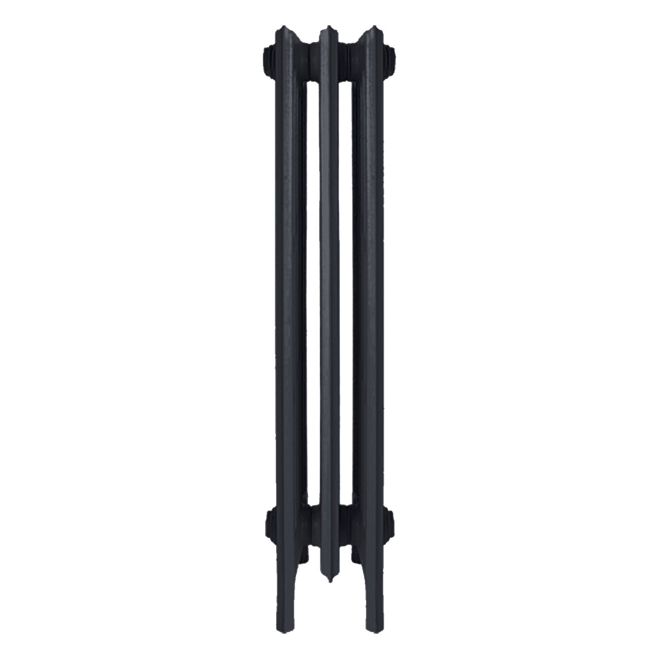 Grace - Astral Grey Dark Cast Iron Column Radiator H900mm x W212mm 6 Column - Wall Hung